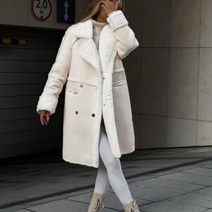 White / Cream Women's Coat